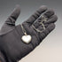 Vintage sterling silver heart locket pendant with sterling silver necklace, 7.3g total